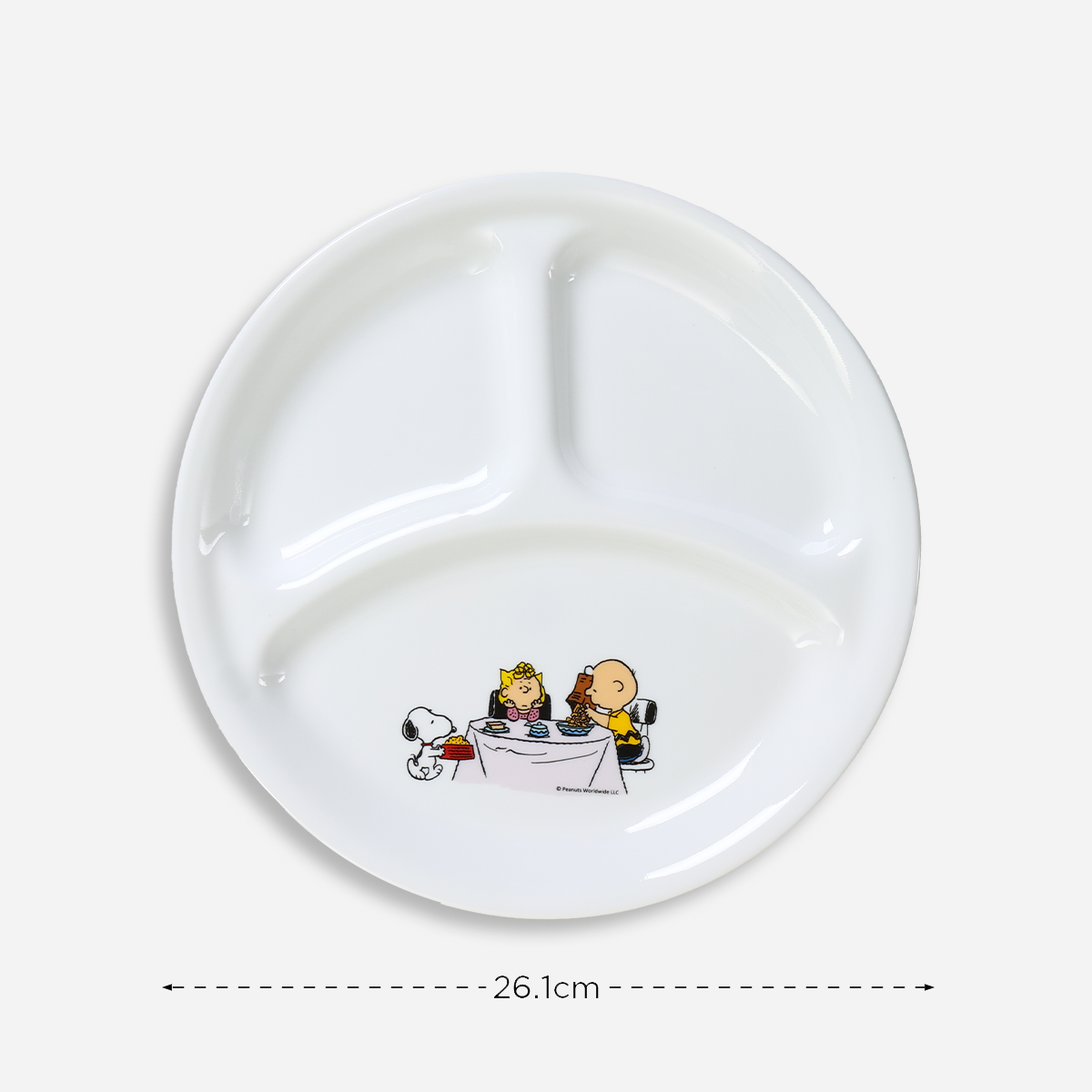 Corelle 2-Piece Divided Plate Set - Snoopy