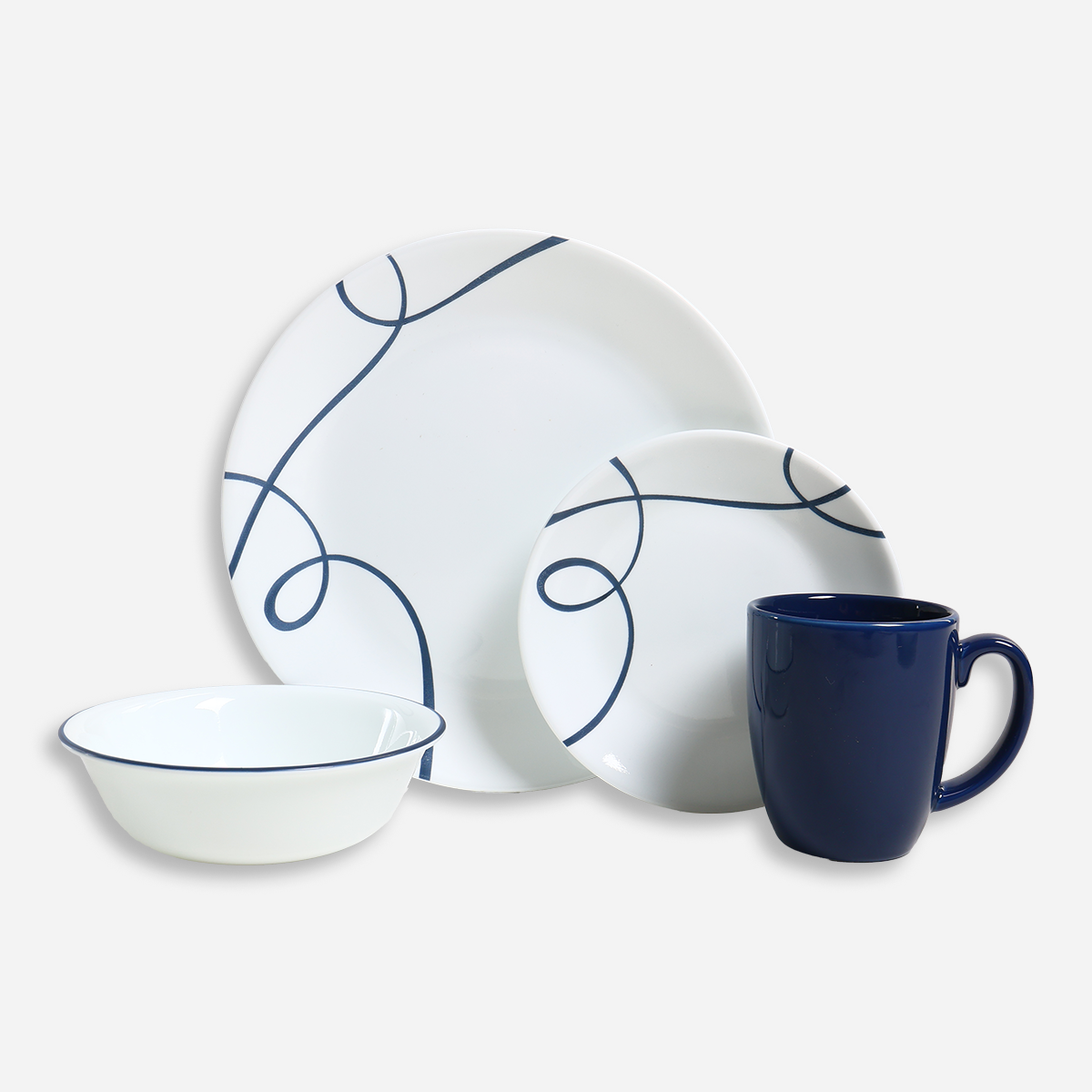 Corelle 16-Piece Classic Dinner Set - Lia