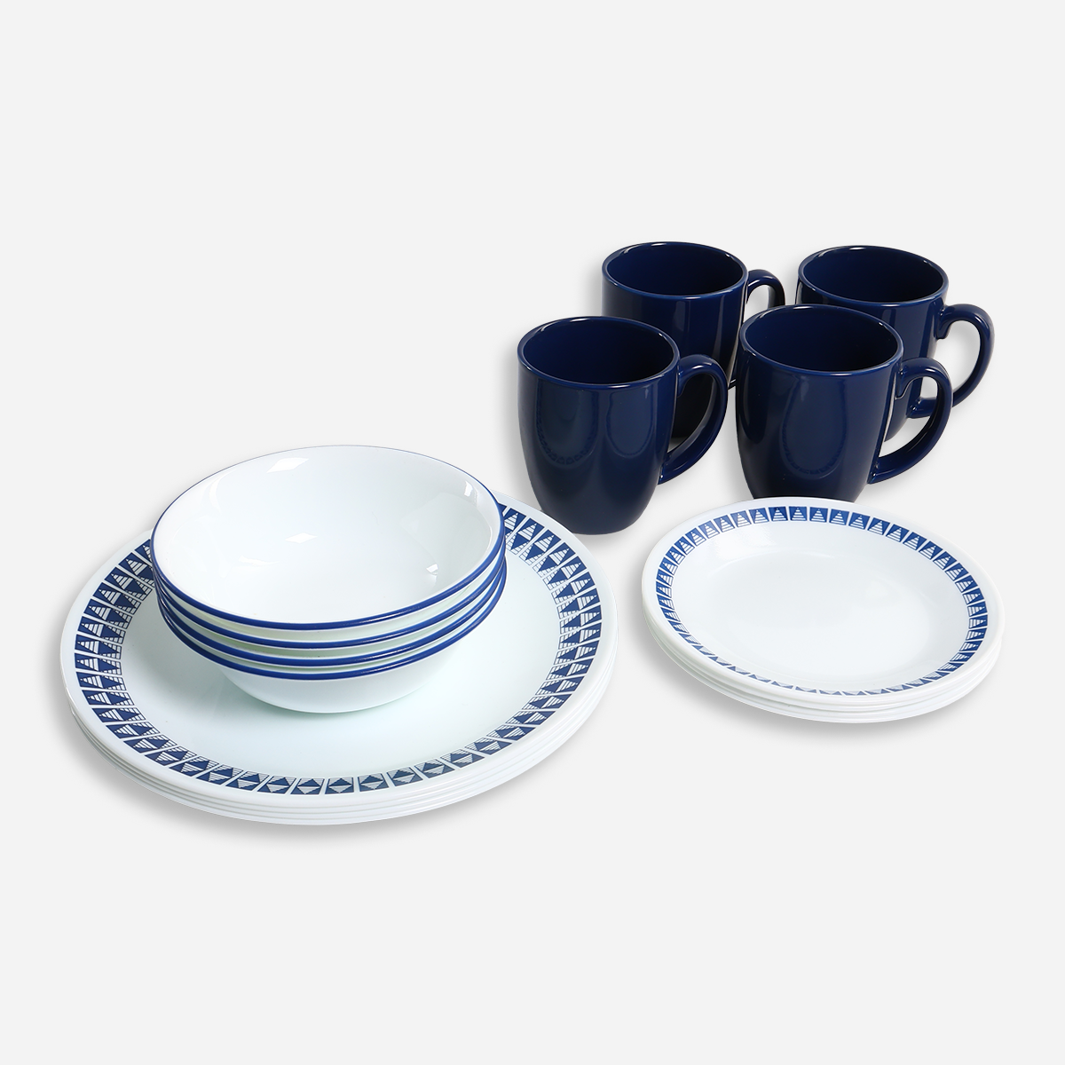 Corelle 16-Piece Classic Dinner Set - Wheeler Diamond