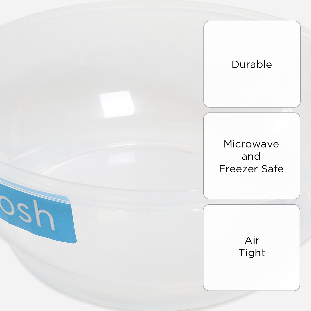 Hosh Set of 2 Container Bowls (Clear) - 2.5L