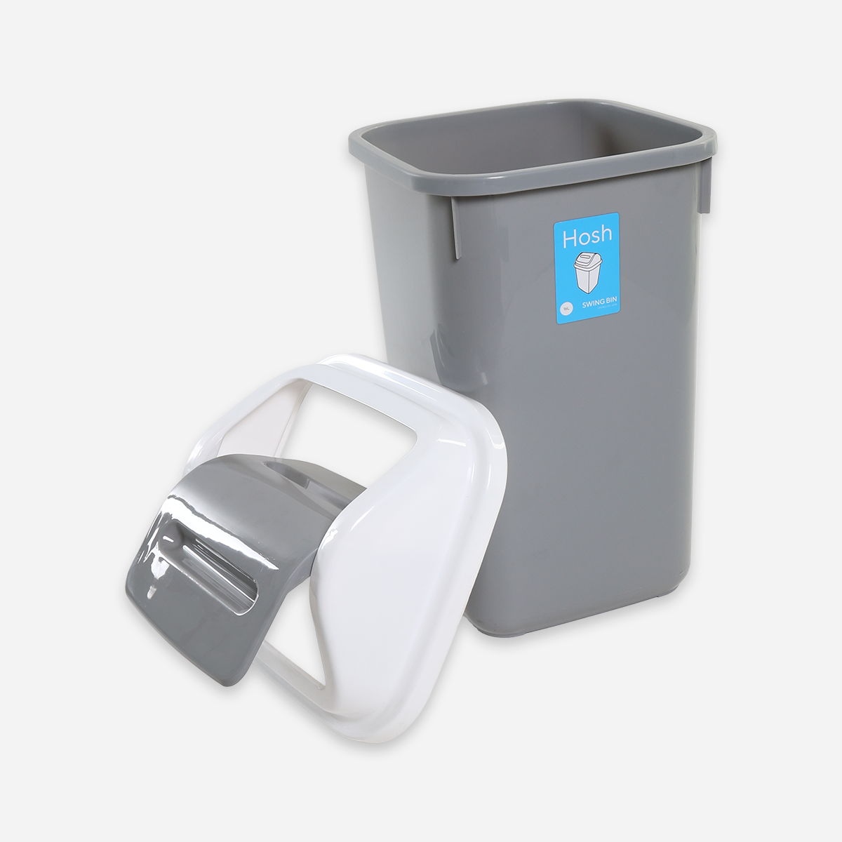 Hosh Swing Bin (Gray) - 16L