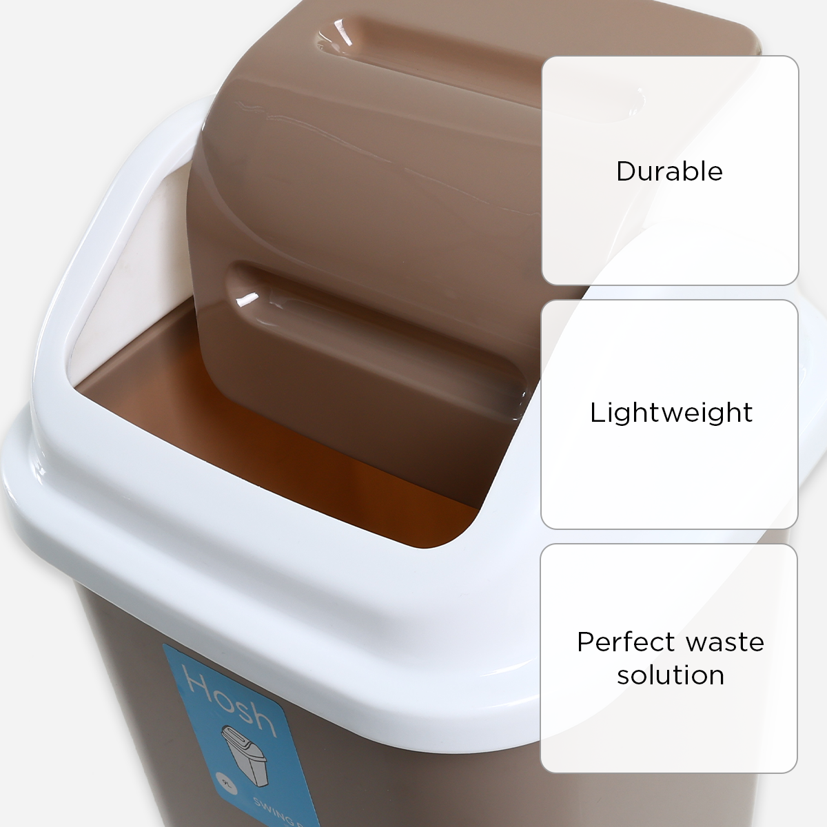 Hosh Swing Bin (Brown) -  9L