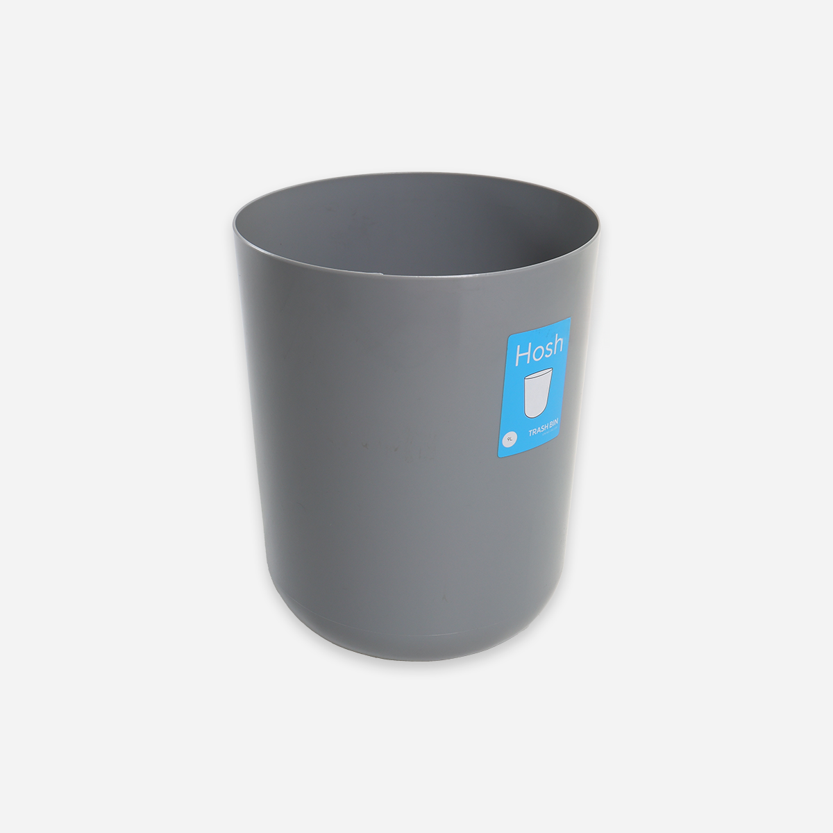Hosh Round Waste Bin (Gray) - 9L