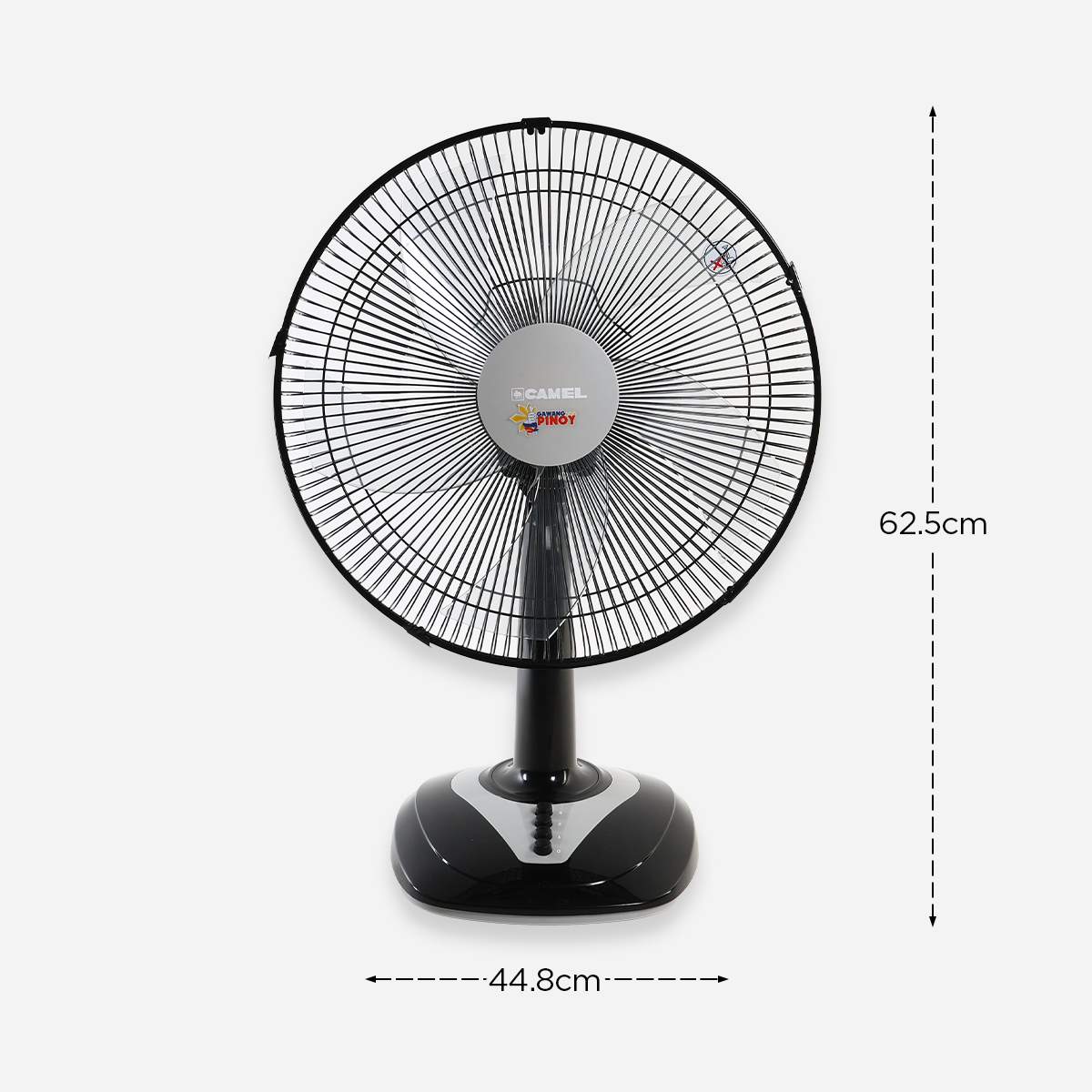 Camel 5-Leaf Blade Desk Fan- 16in