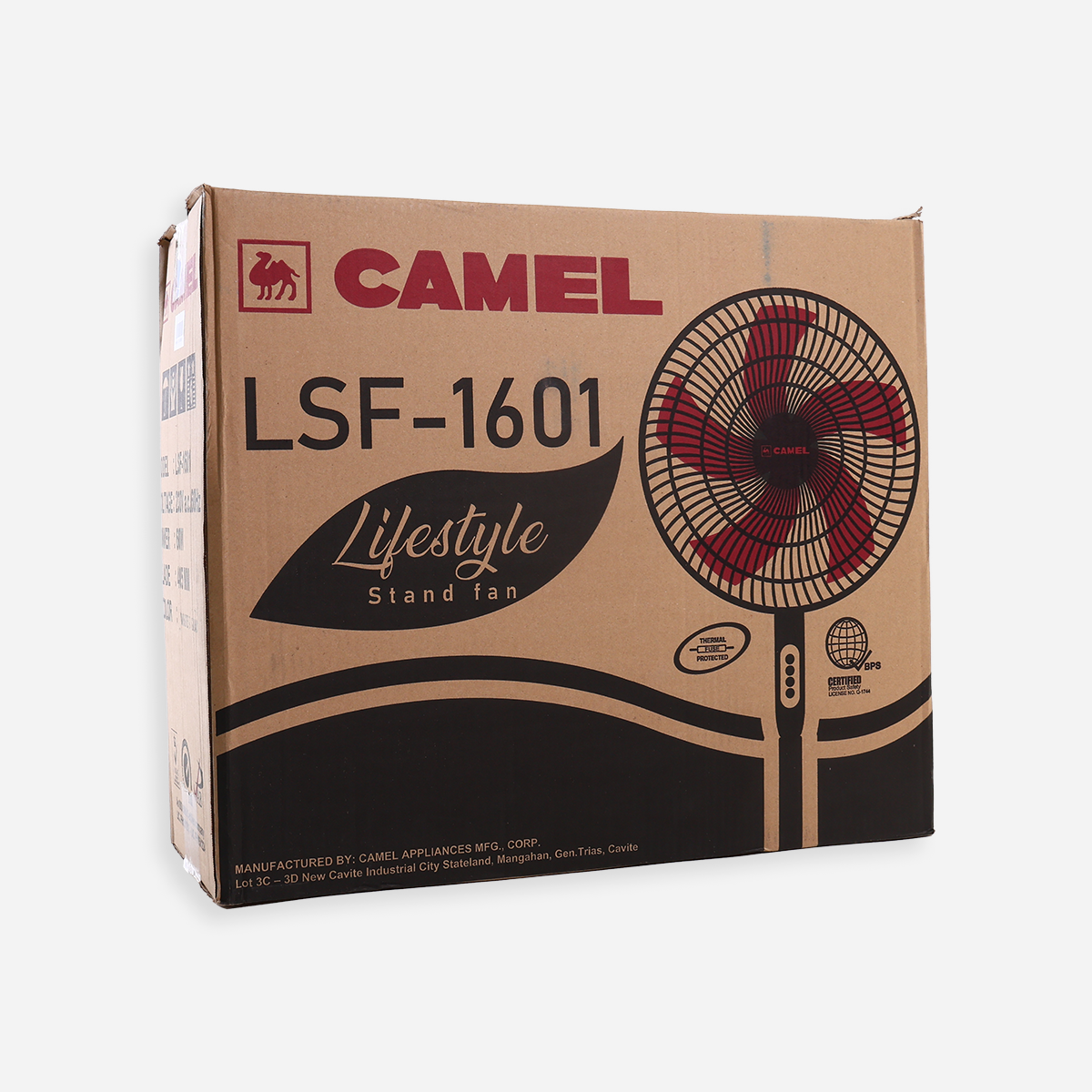 Camel Stand Fan (White) - 16in