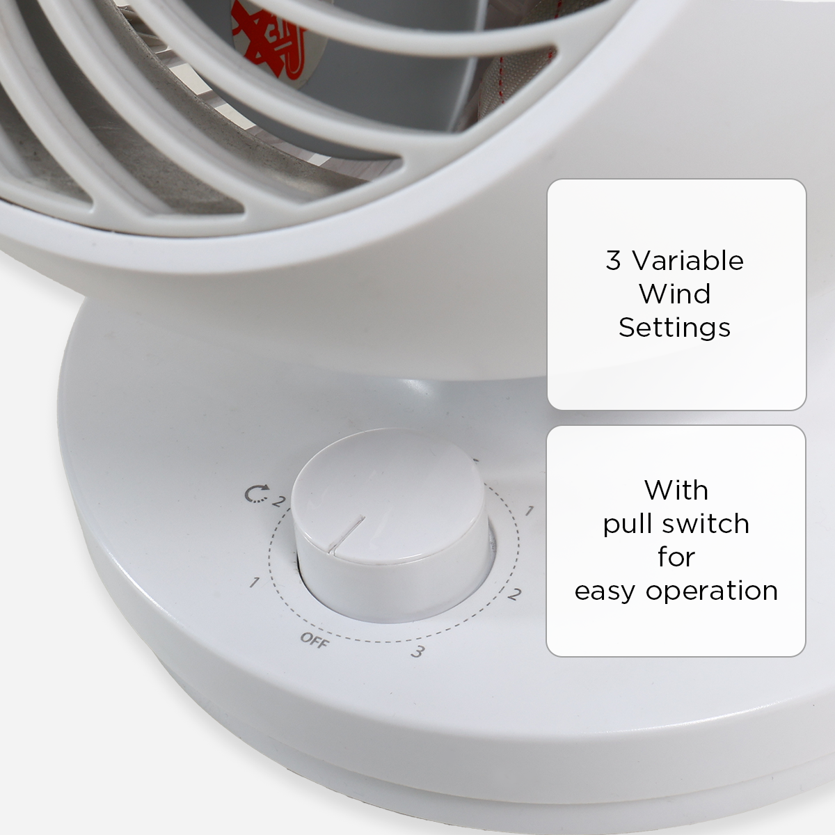 Camel Air Circulator (White) - 6in