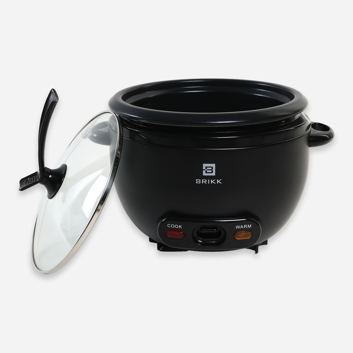 Brikk Rice Cooker (Black) - 5 Cups
