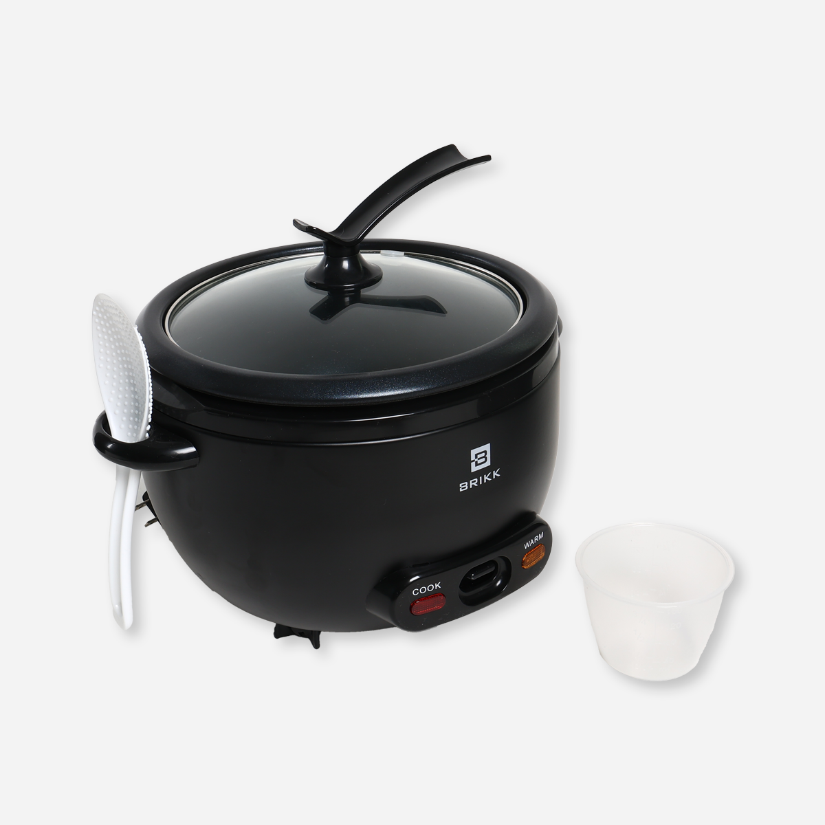 Brikk Rice Cooker (Black) - 5 Cups
