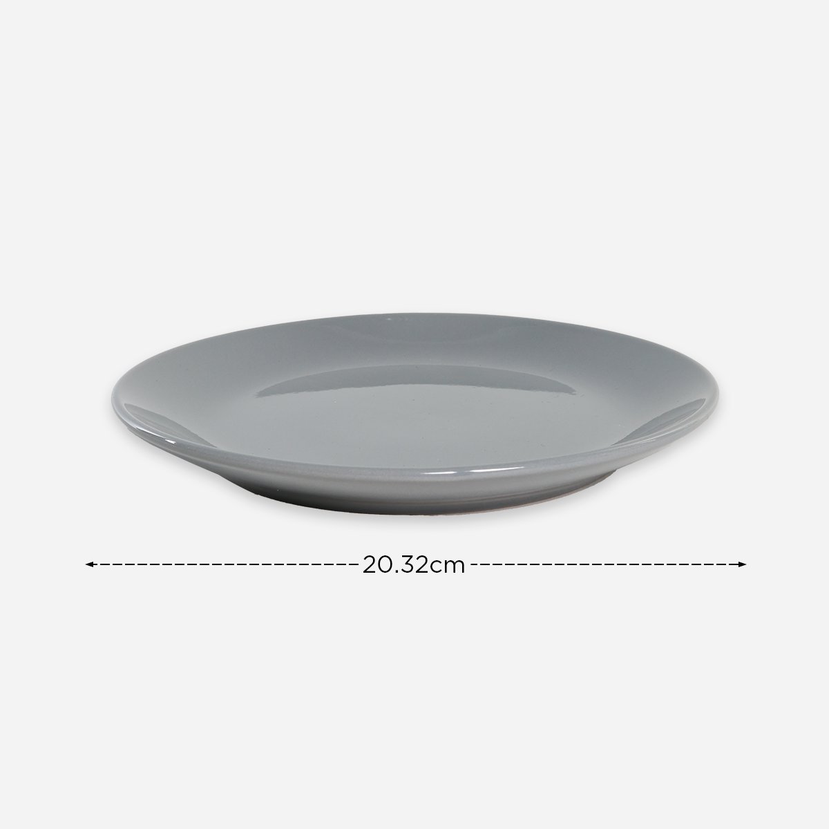 Masflex Set of 8 ZN-1033 Stoneware Dinnerware - Gray