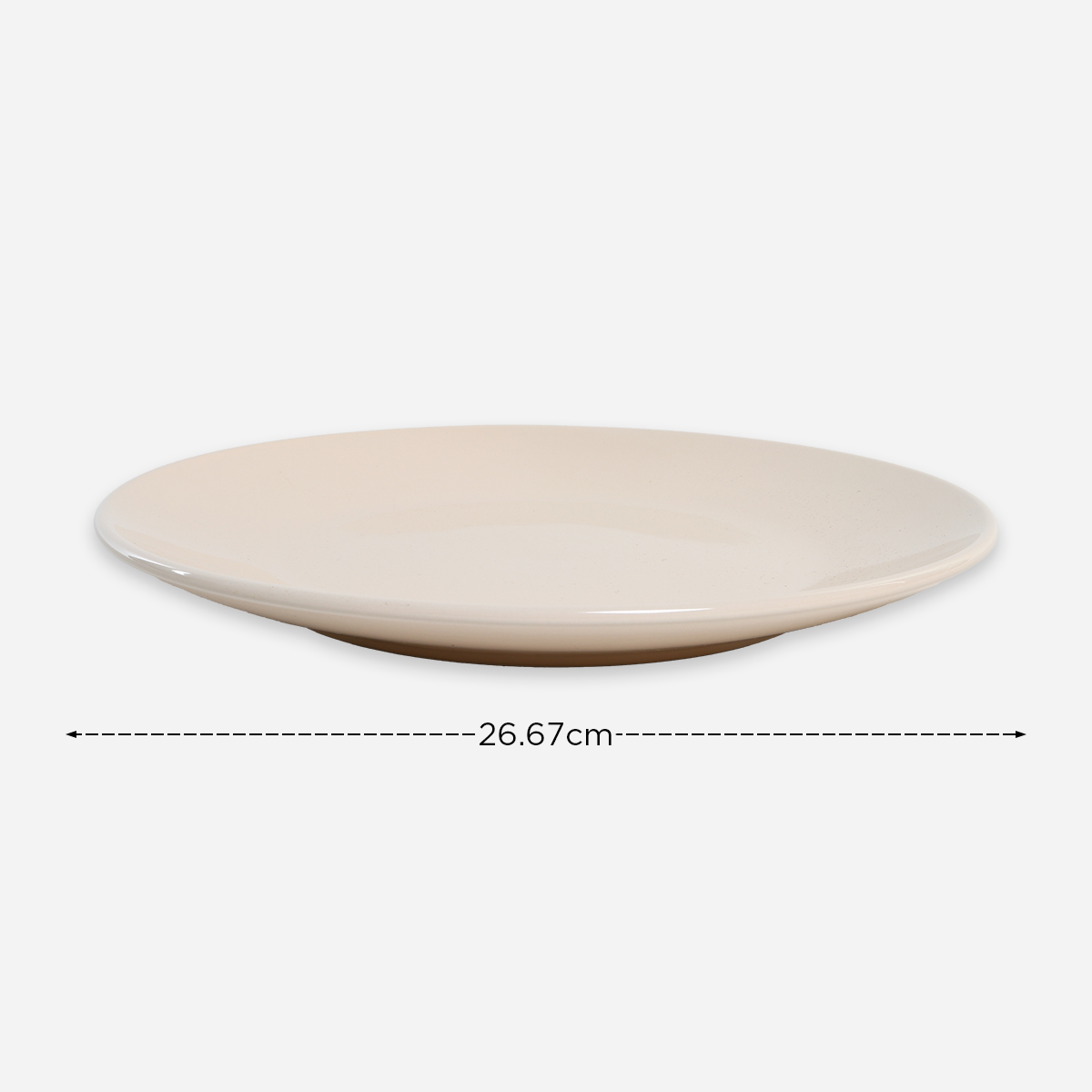 Masflex Set of 8 ZN-1032 Stoneware Dinnerware - Cream