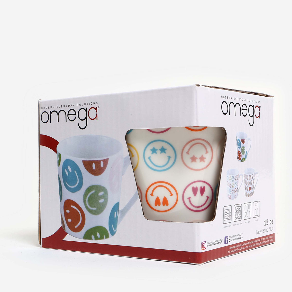Omega Smile Newbone Mug - 15oz