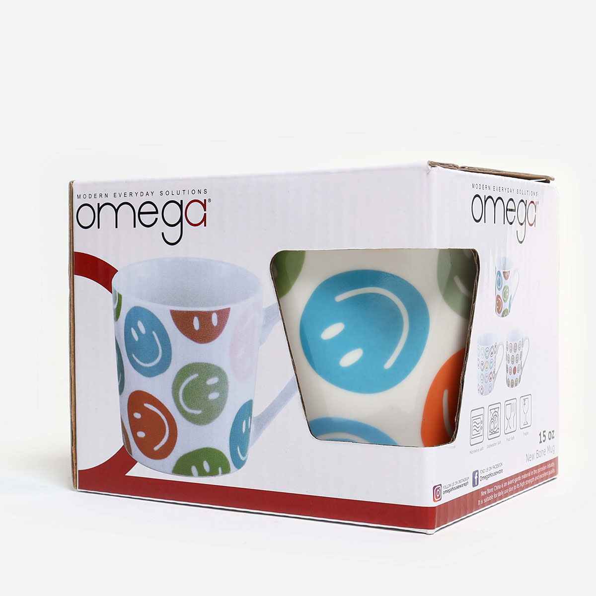Omega Smile Newbone Mug - 15oz