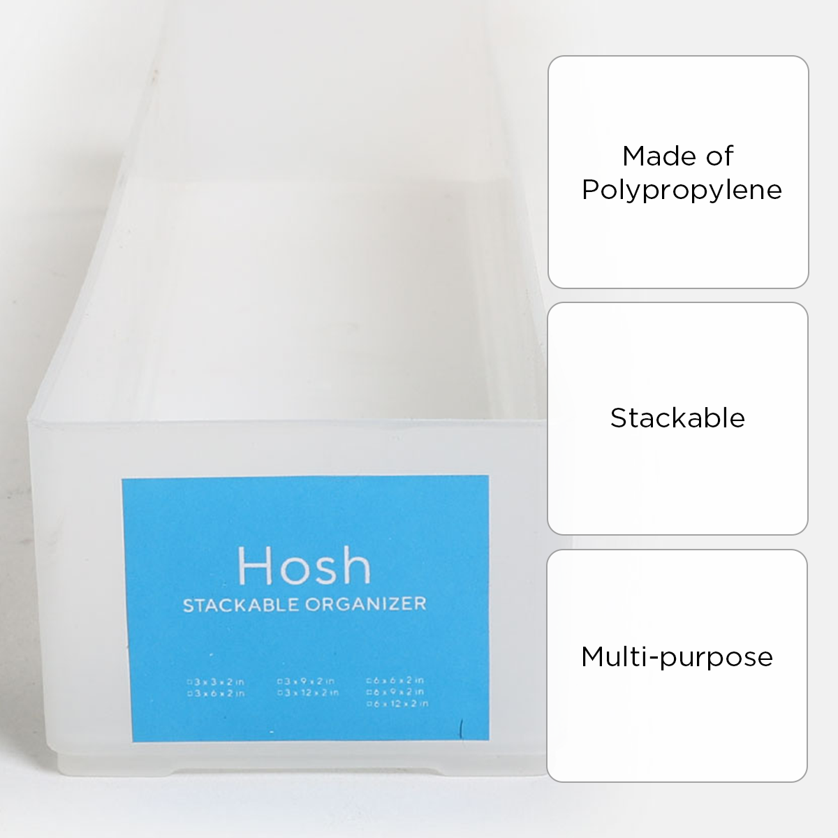 Hosh Stackable Organizer SD1040 – White