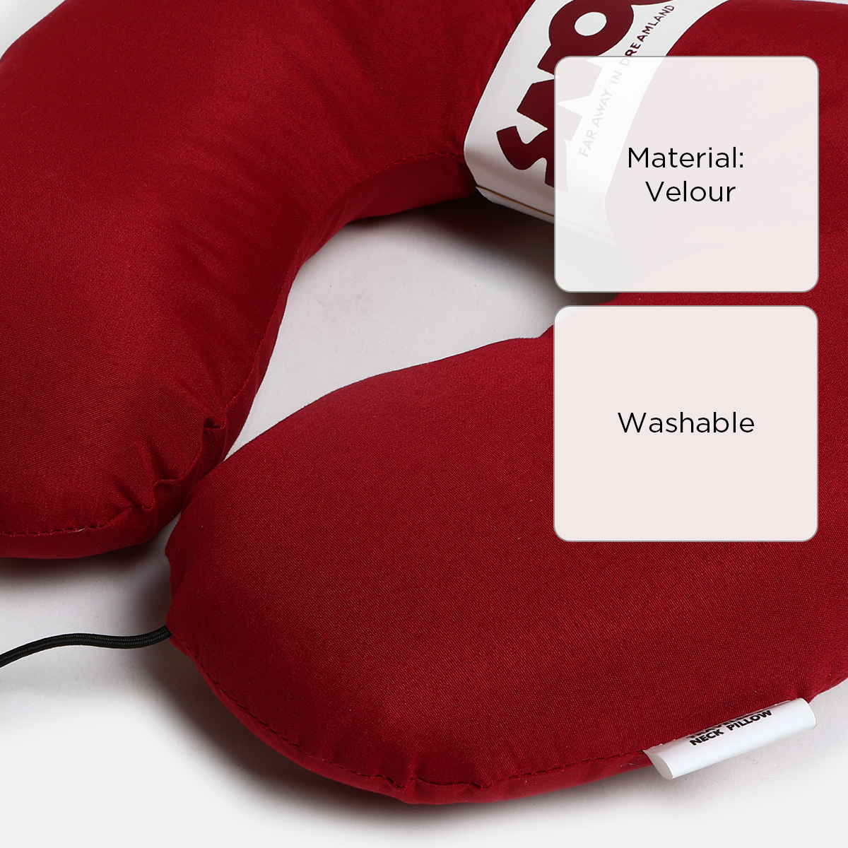 SM Home 4312 Neck Pillow - Maroon
