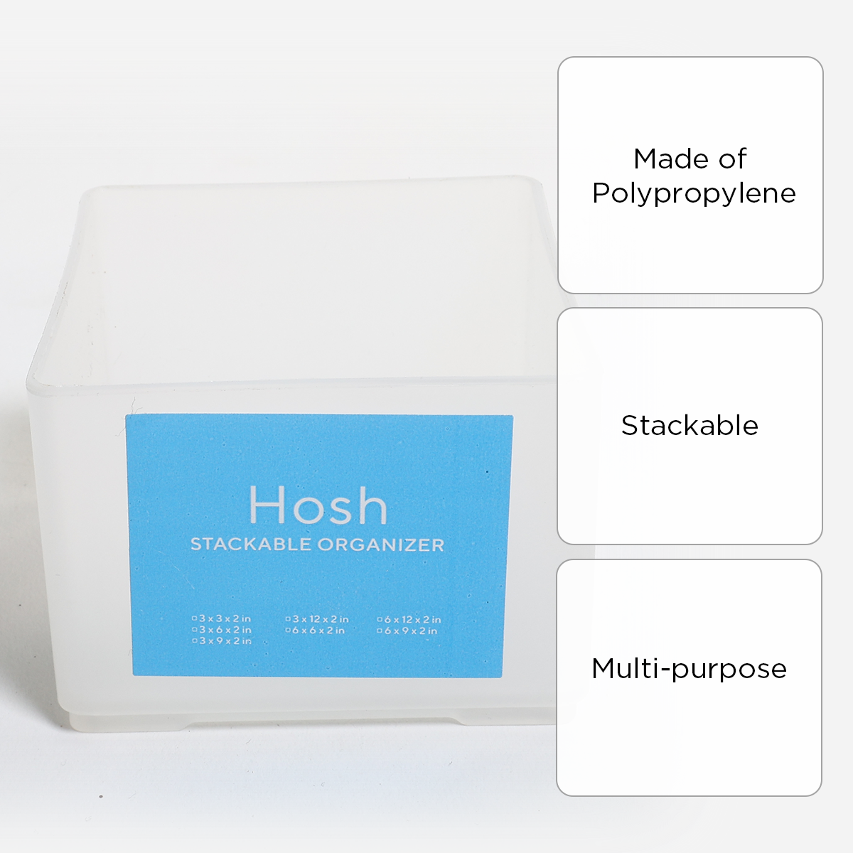 Hosh Stackable Organizer SD1010 – White