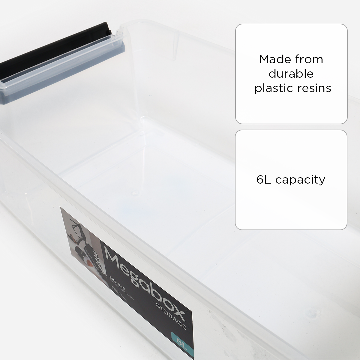 Megabox Storage Box 6L (Clear)