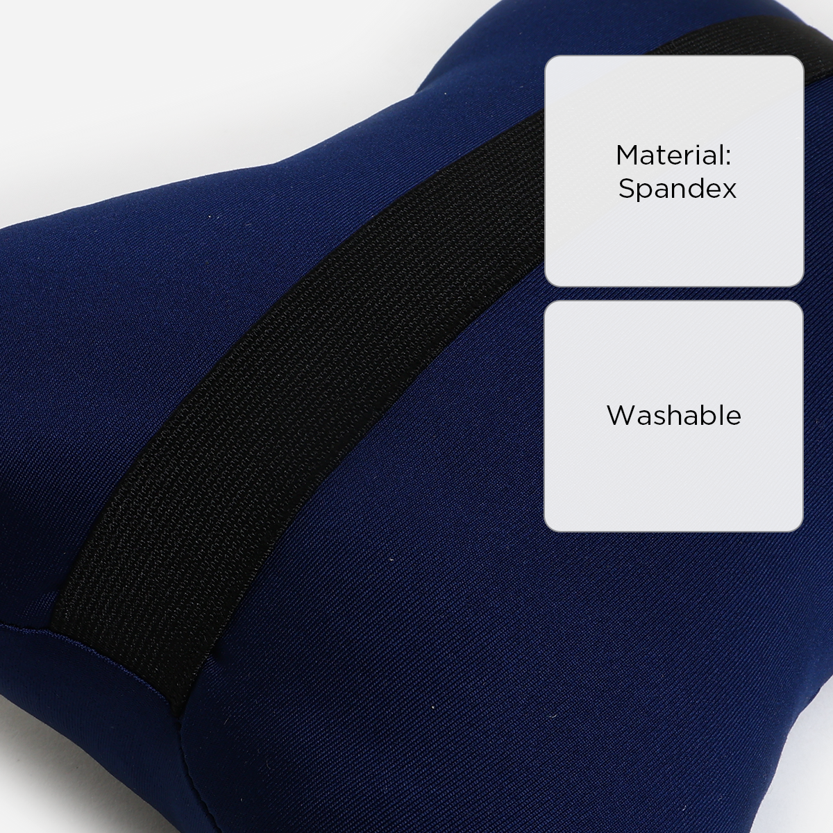 SM Home 5118 Dogbone Headrest Pillow (Navy Blue) - Small