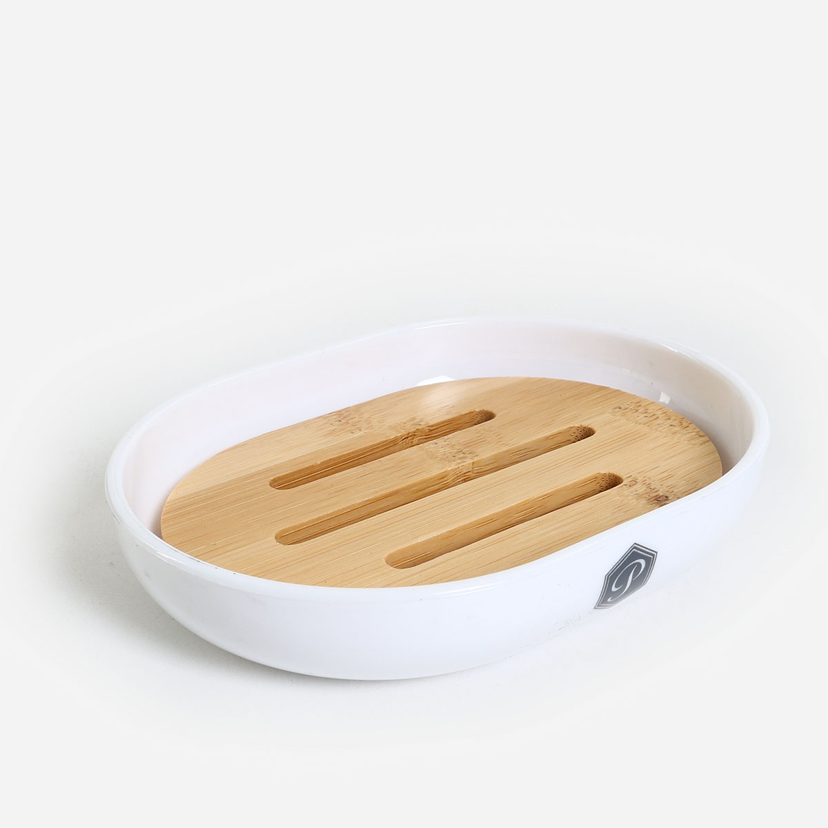 Primeo Bamboo Soap Dish - White