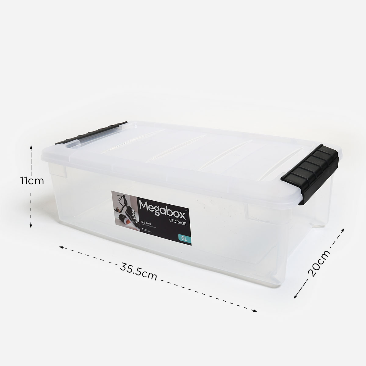 Megabox Storage Box 6L (Clear)