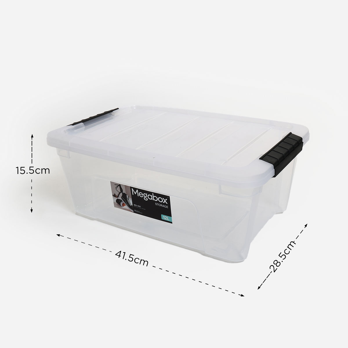 MegaBox Storage Box 12L - Clear