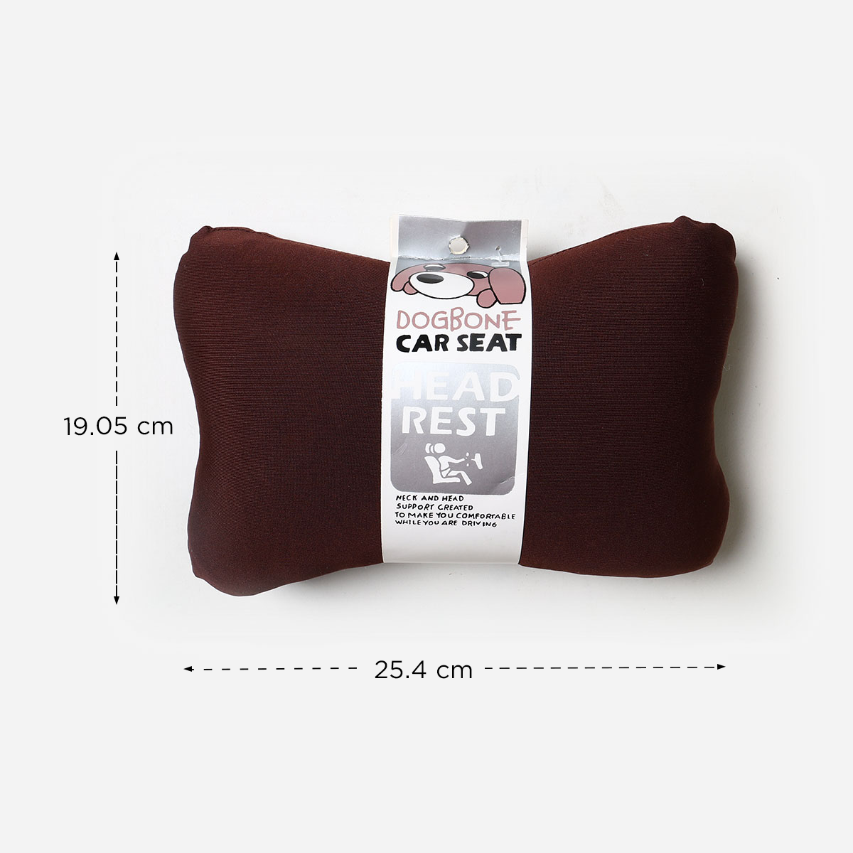 SM Home Dogbone 5118 Head Rest Pillow (Brown) -Small