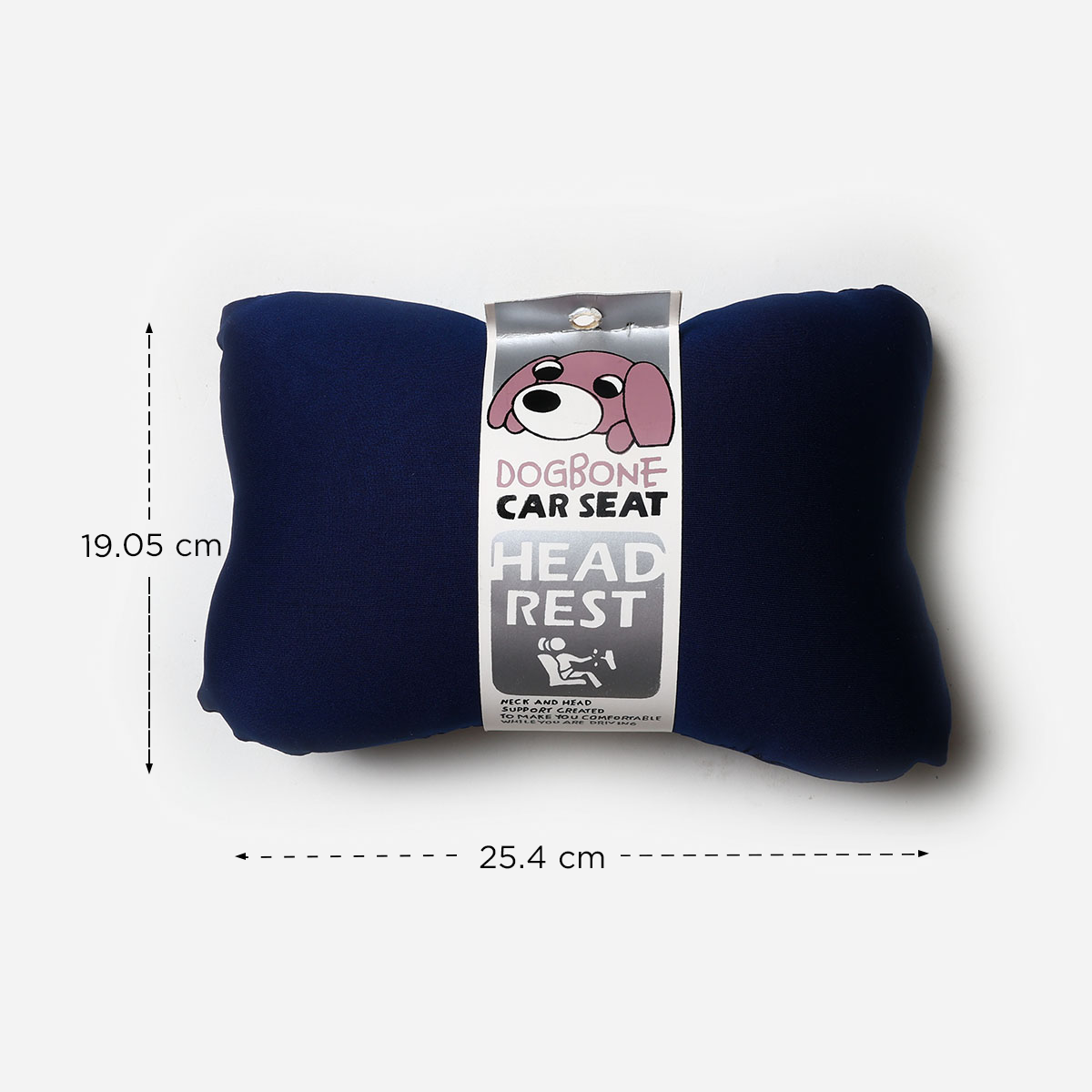 SM Home 5118 Dogbone Headrest Pillow (Navy Blue) - Small