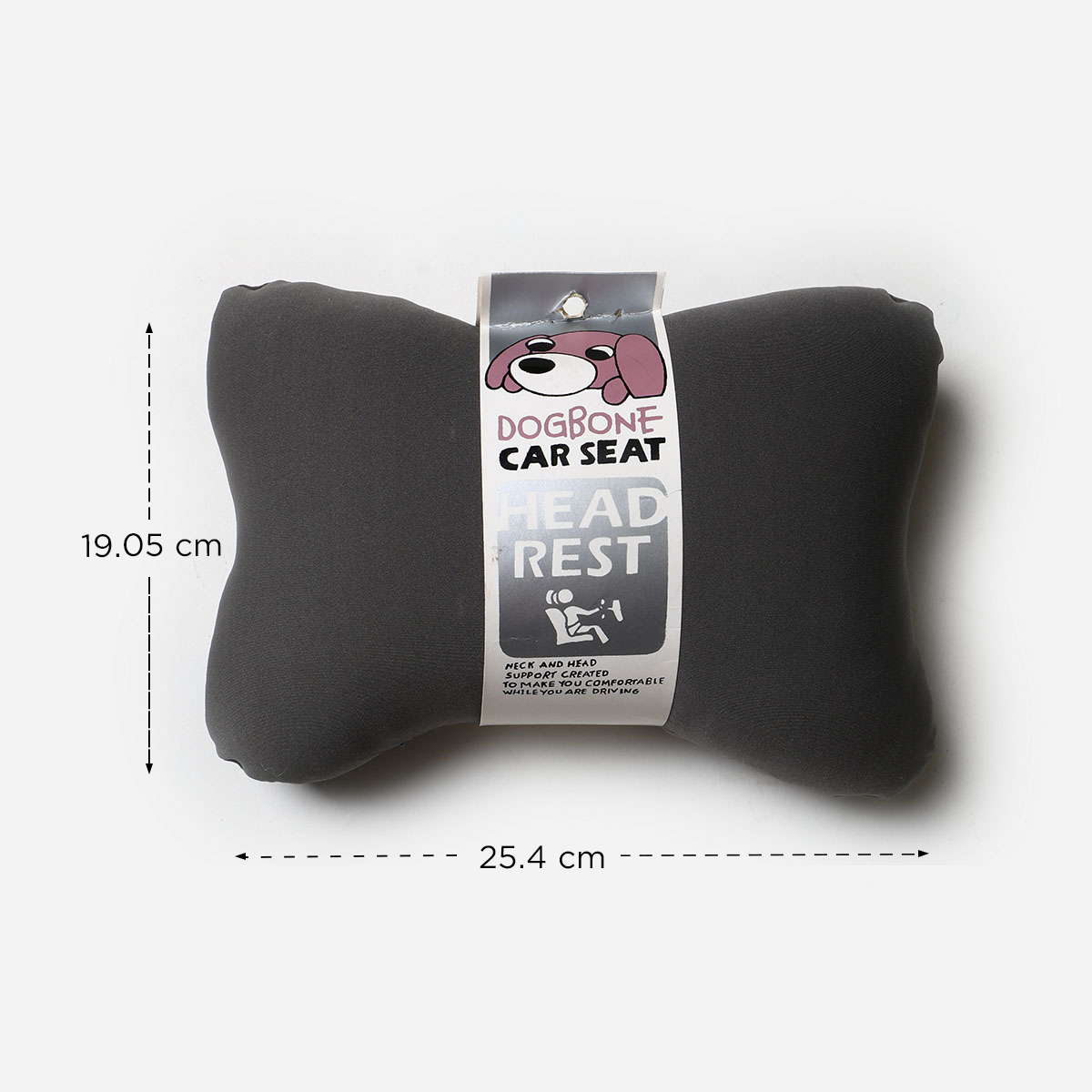 SM Home 5118 Dogbone Headrest Pillow (Dark Gray) - Small
