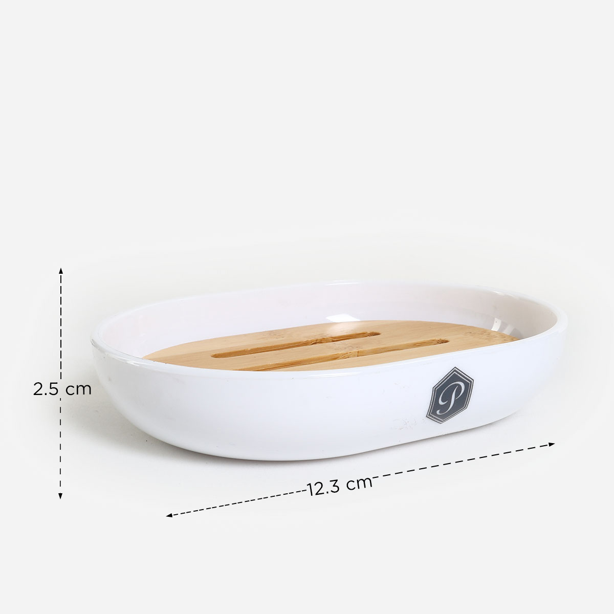 Primeo Bamboo Soap Dish - White