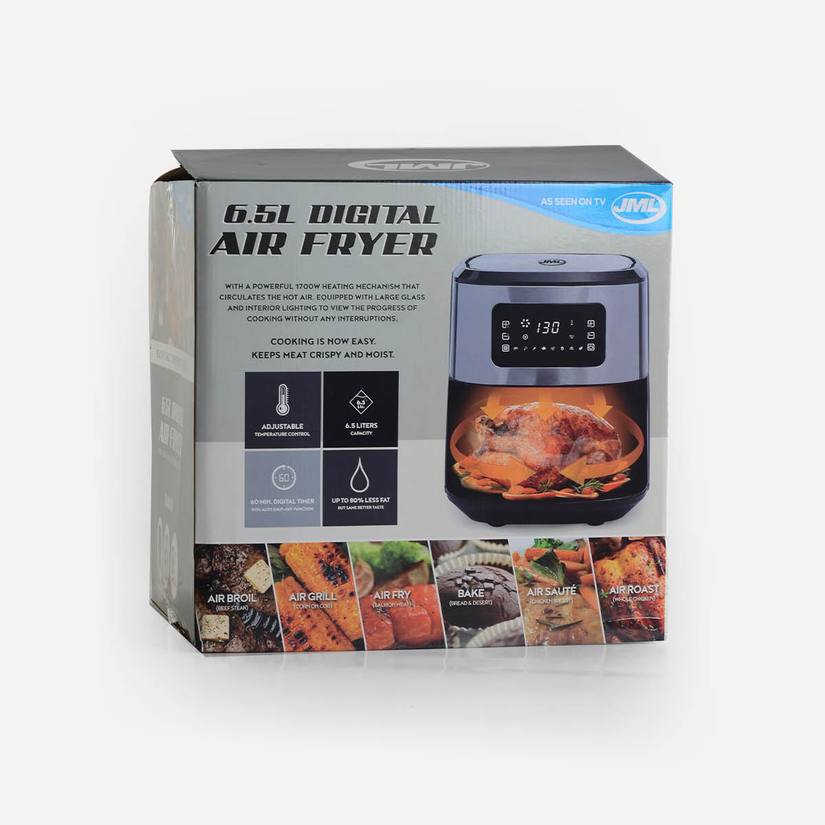 JML Digital Air Fryer with Window - 6.5L