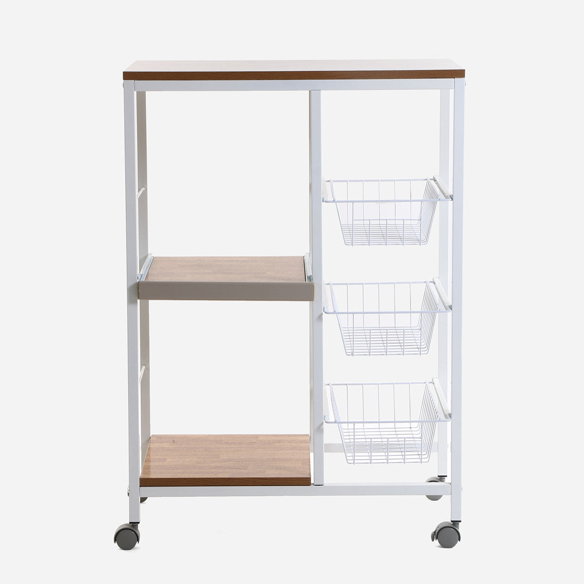 Home Accents Microwave Steel Stand KB3 (White) - 3L