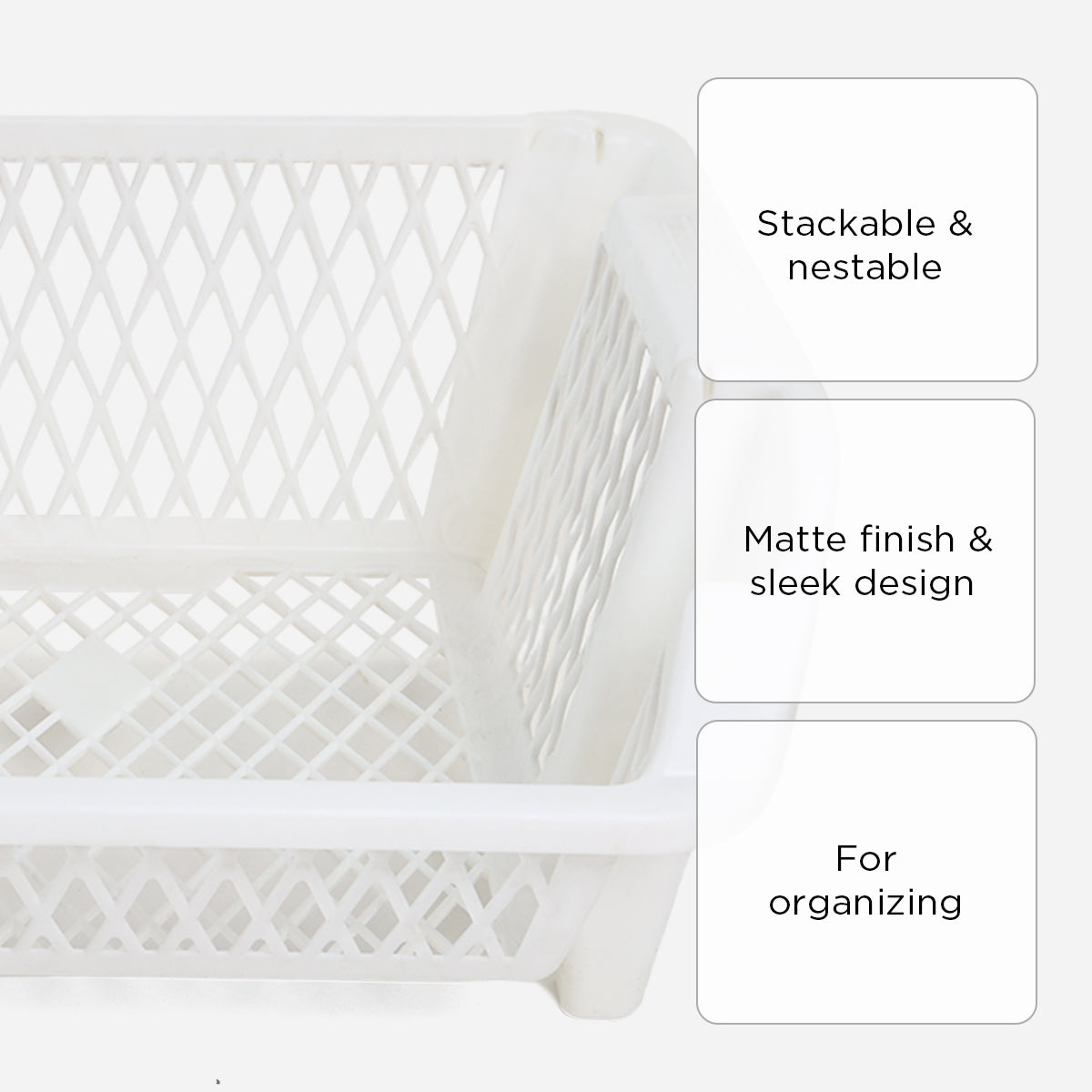 Klio Basket KLH127 (White) -Small