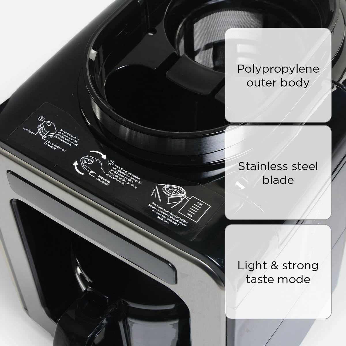 Kyowa Coffee Maker With Grinder KW1230B