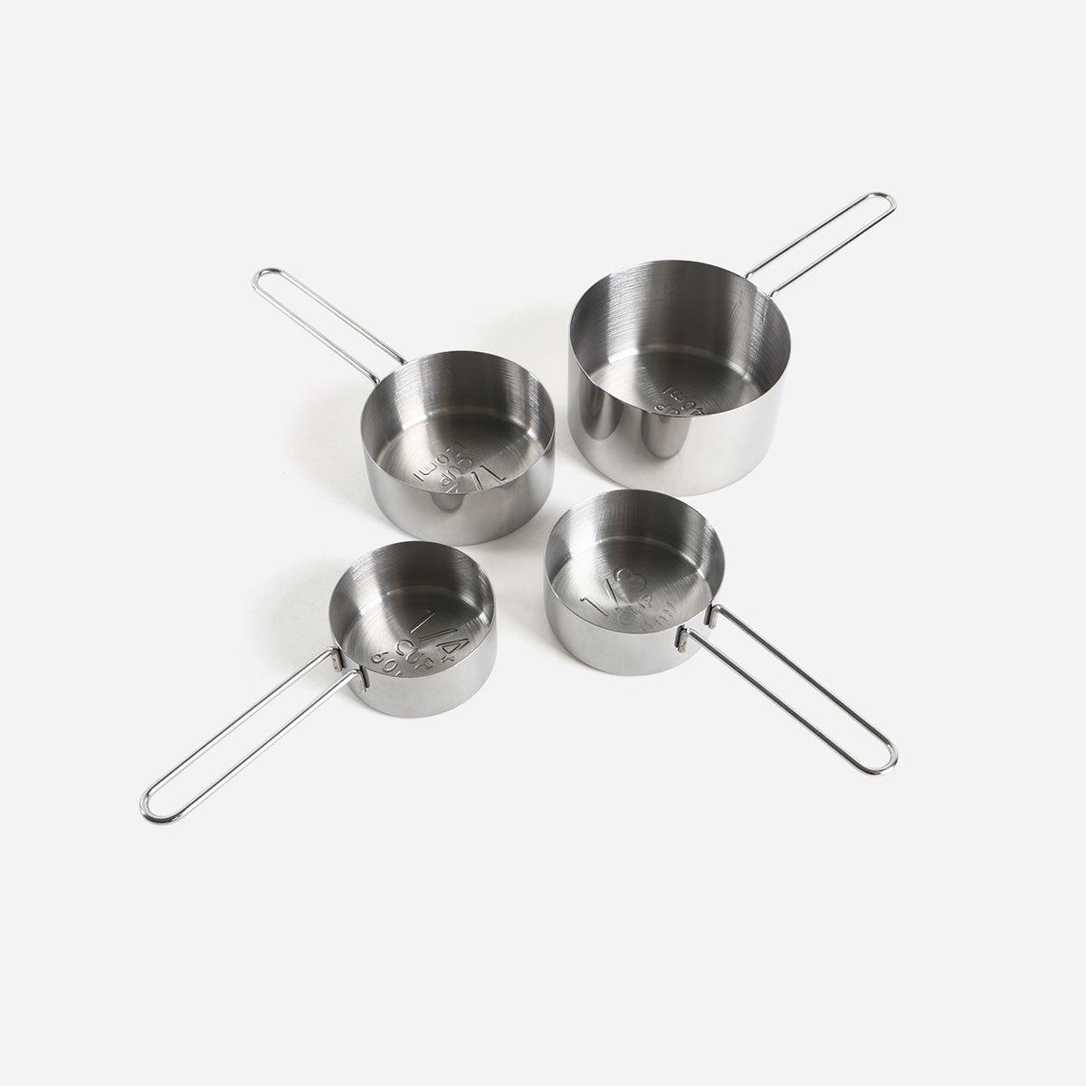 Martha Stewart 4-Piece Richburn Stainless Steel Measuring Cups