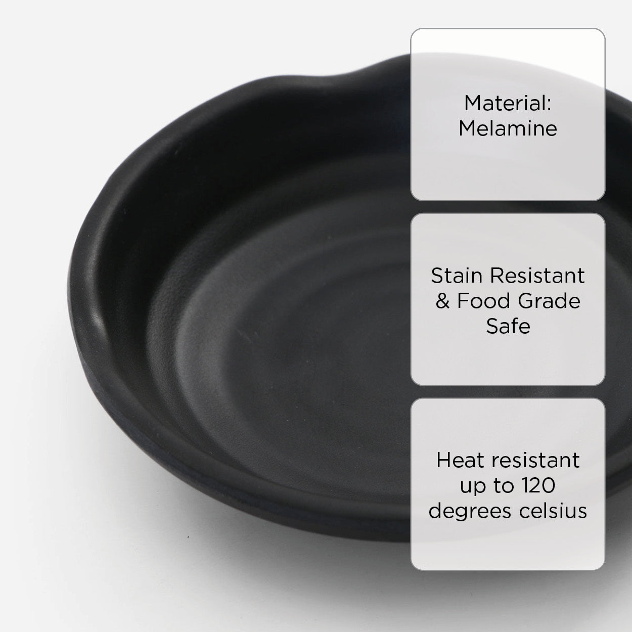 Melawares Zen Round Sauce Dish (ZN07004) - 4in
