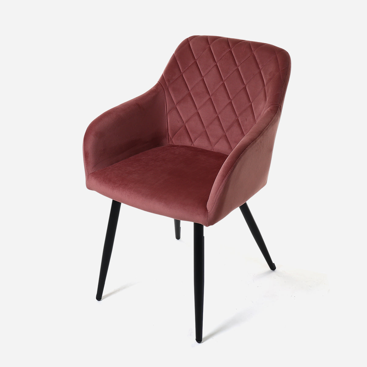 SM Home Monaco Dining Velvet Chair - Smoky Rose