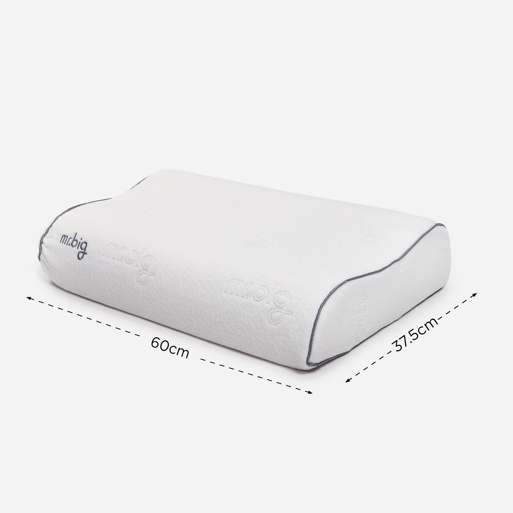 Mr. Big Latex Memory Pillow - White