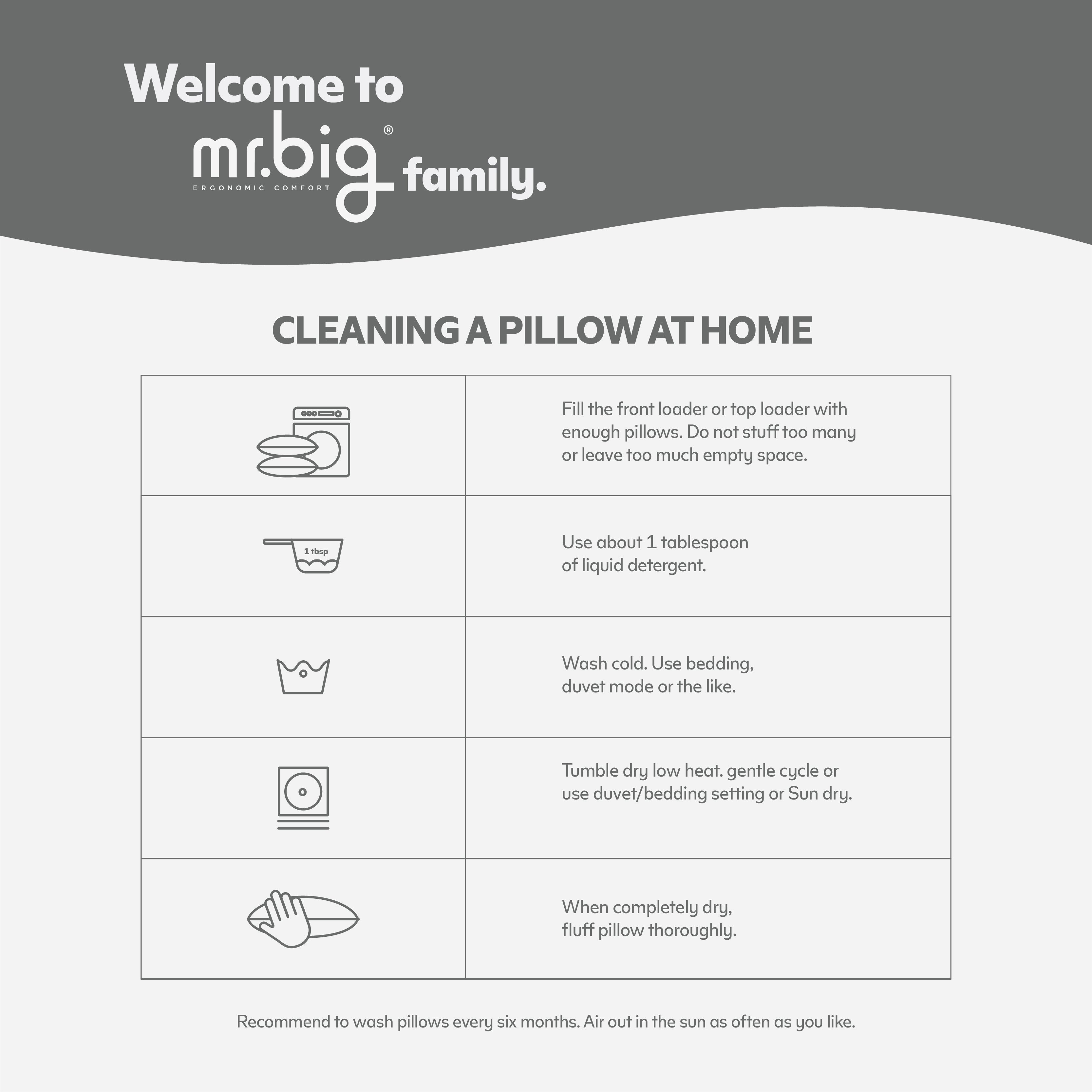Mr. Big Latex Memory Pillow - White