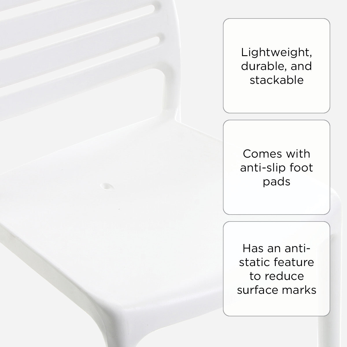 Uratex Olympia Bistro Chair - White