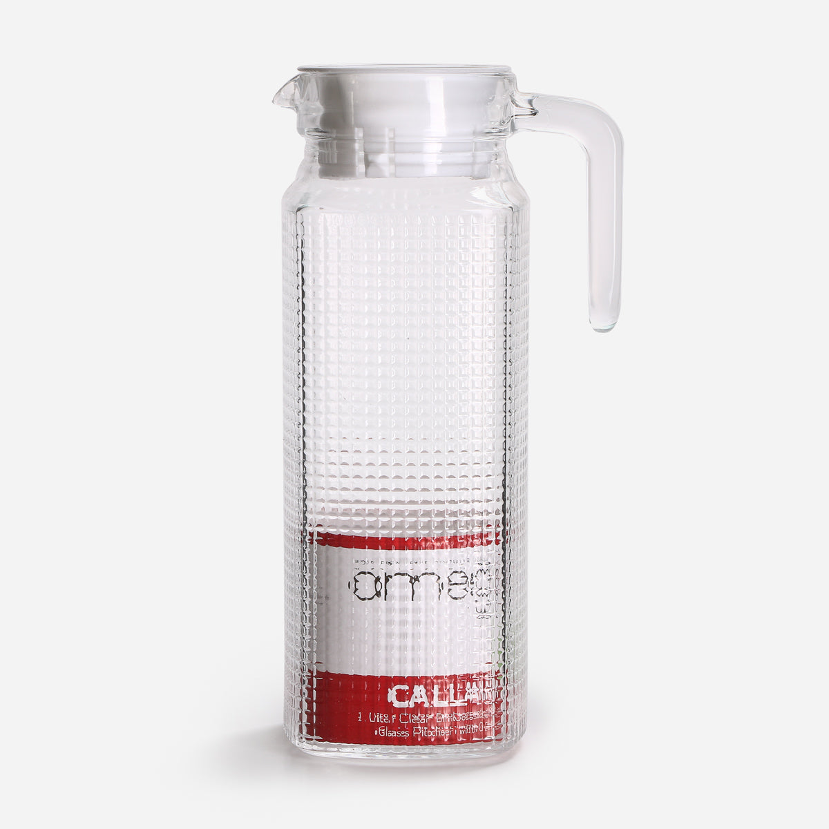 Omega Callan Clear Glass Pitcher - 1L