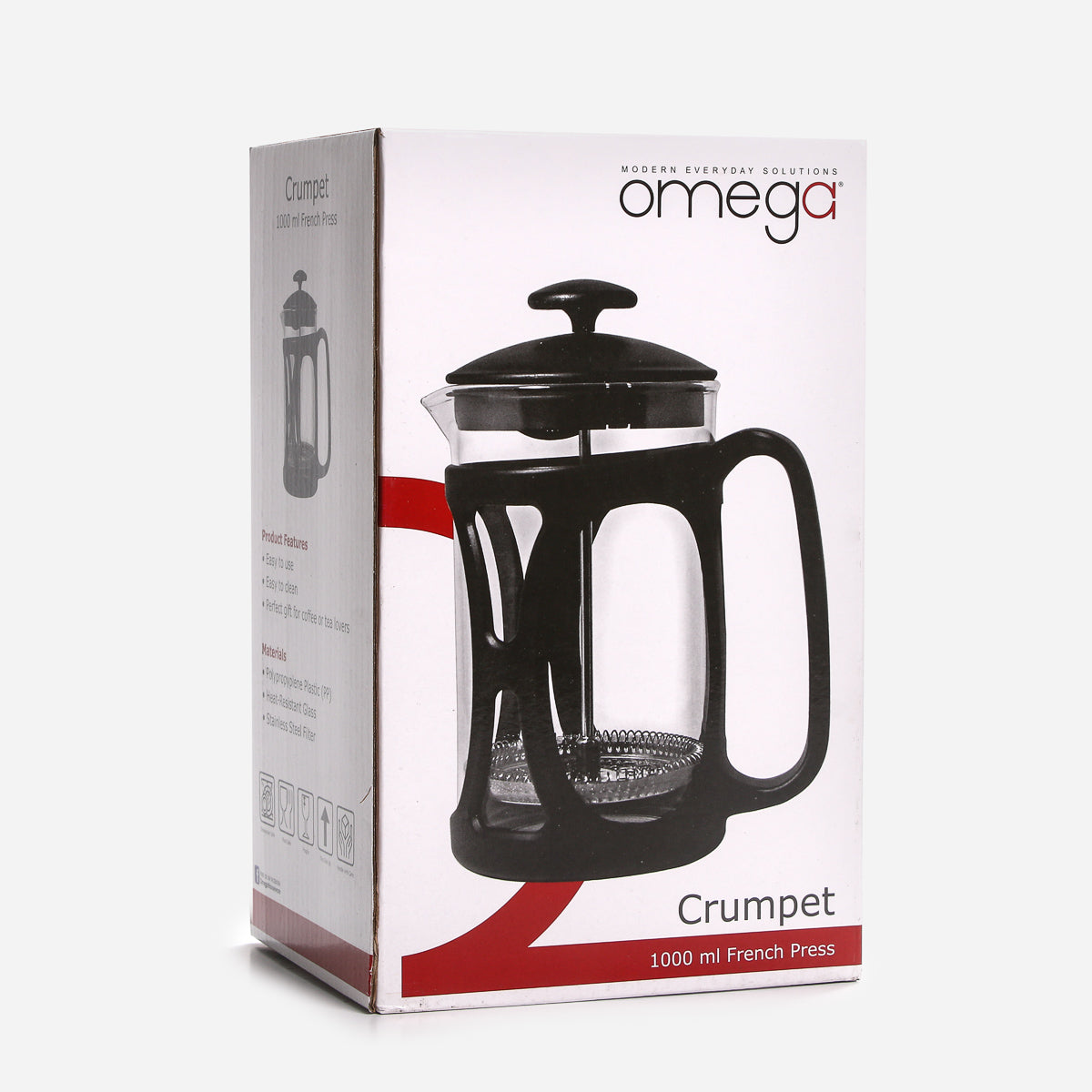 Omega Crumpet French Press - 1L.