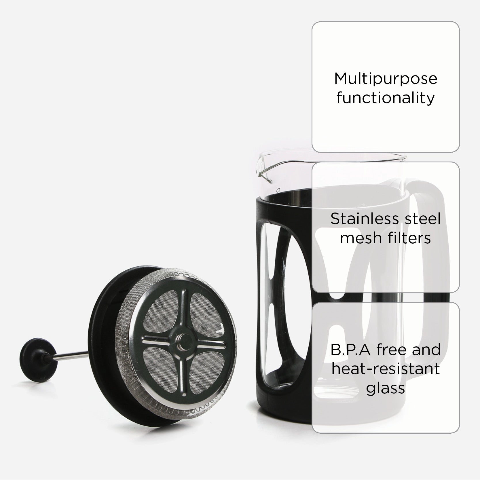 Omega Crumpet French Press - 600 ml.