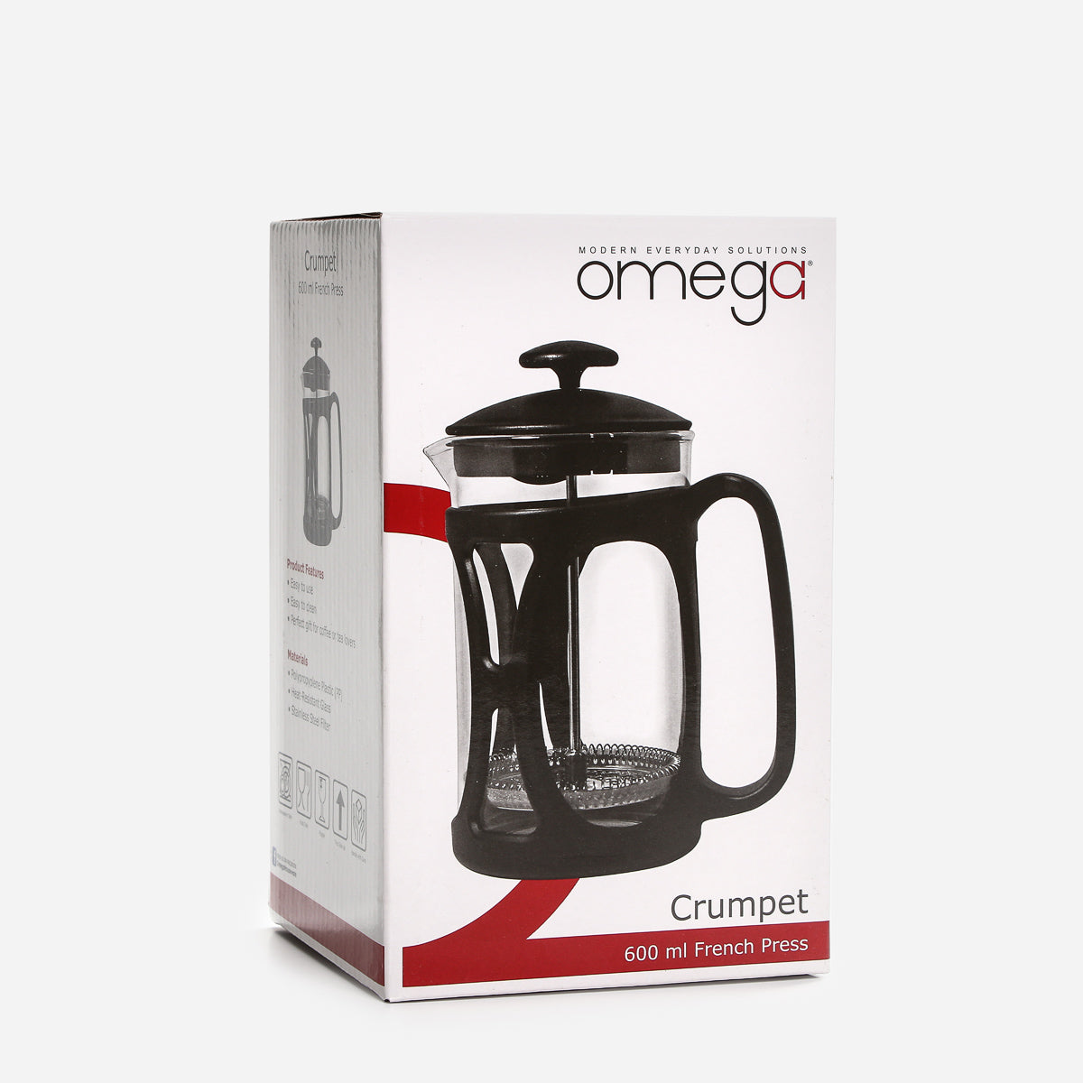 Omega Crumpet French Press - 600 ml.
