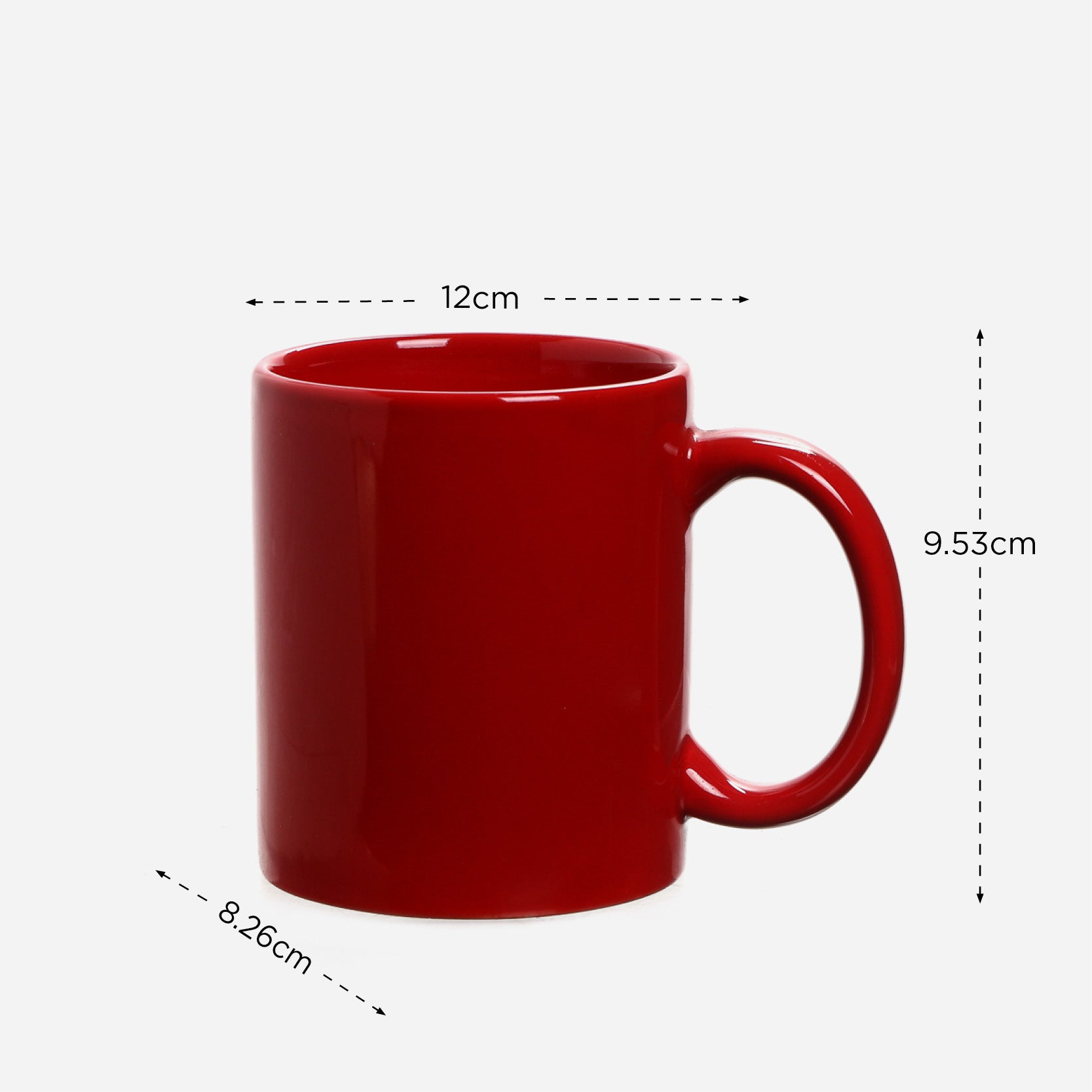 Omega Ceramic Mug (Red) - 12oz