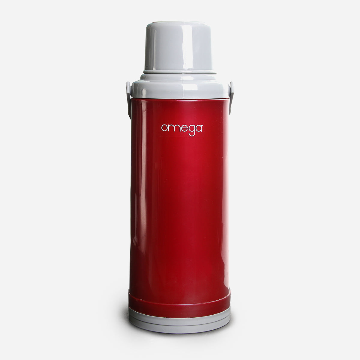 Omega Dylan Plastic Double Cup Vacuum Flask - 2.2L