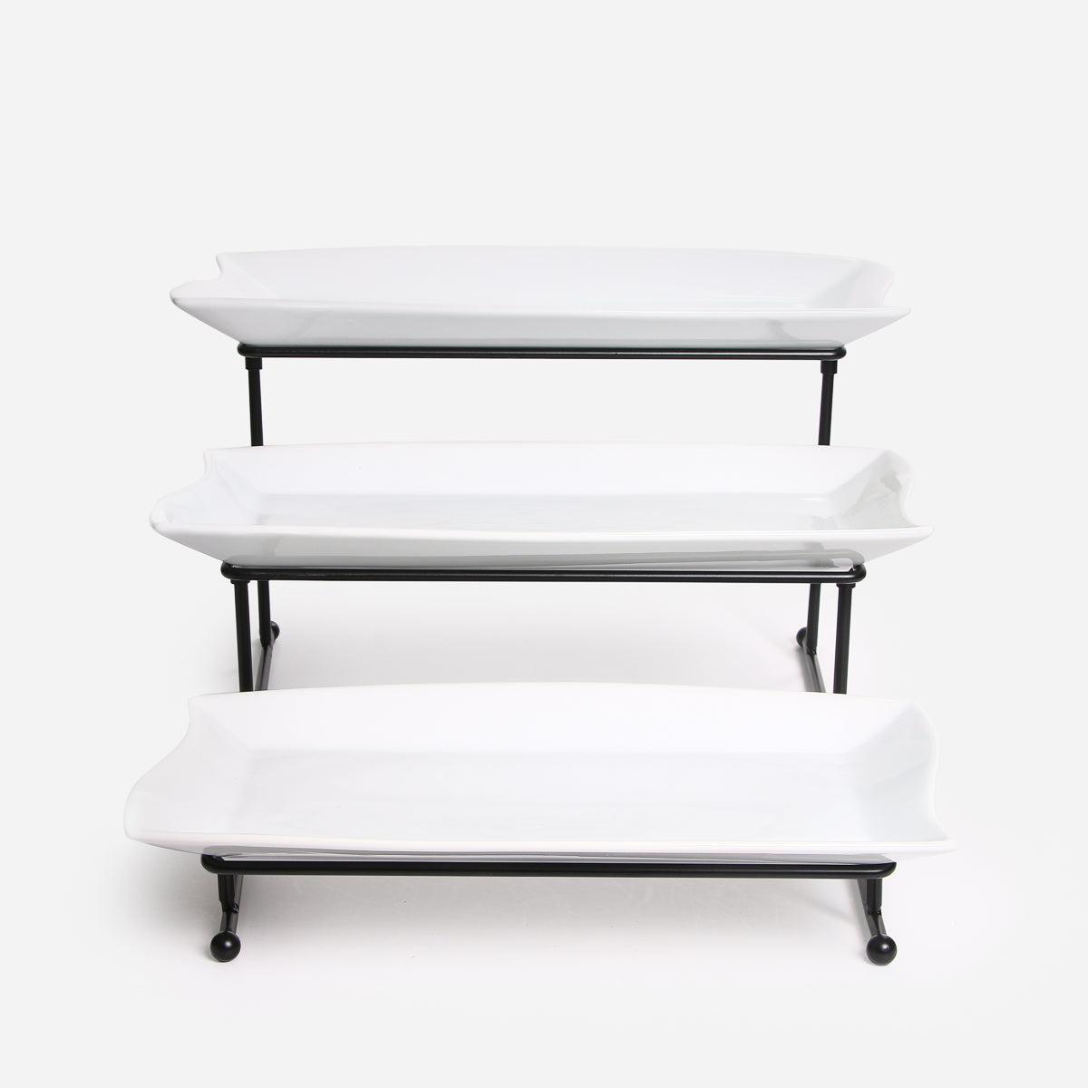 Omega Svea 3-Tier Rectangular Plate with Collapsible Rack