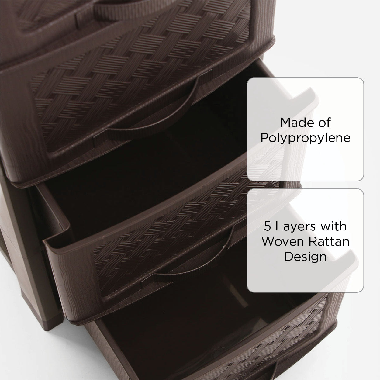 Orocan 6821 Natura Drawer (Brown) - 5 Layer