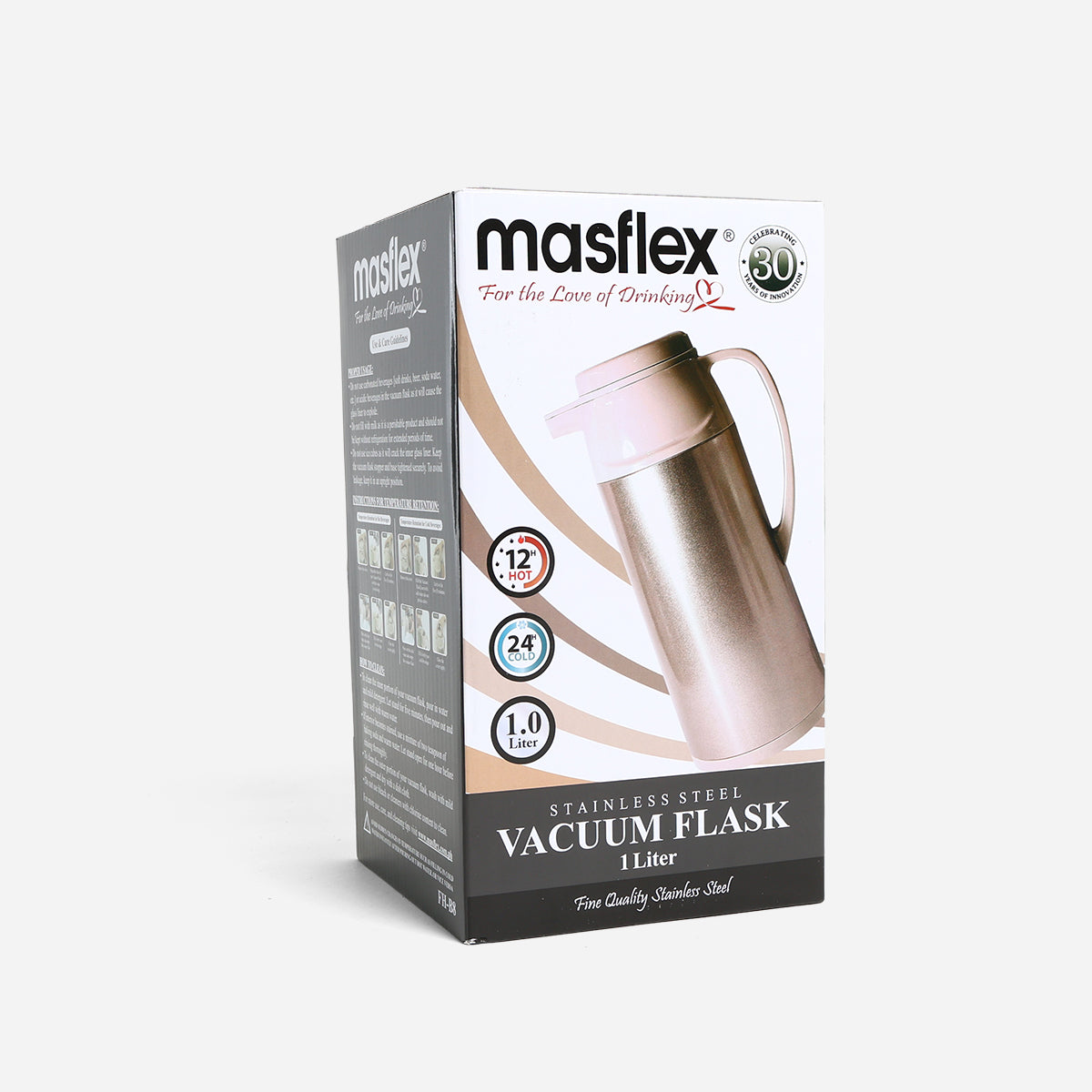 Masflex Vacuum Flask Coated FH-B8 (Beige) - 1L