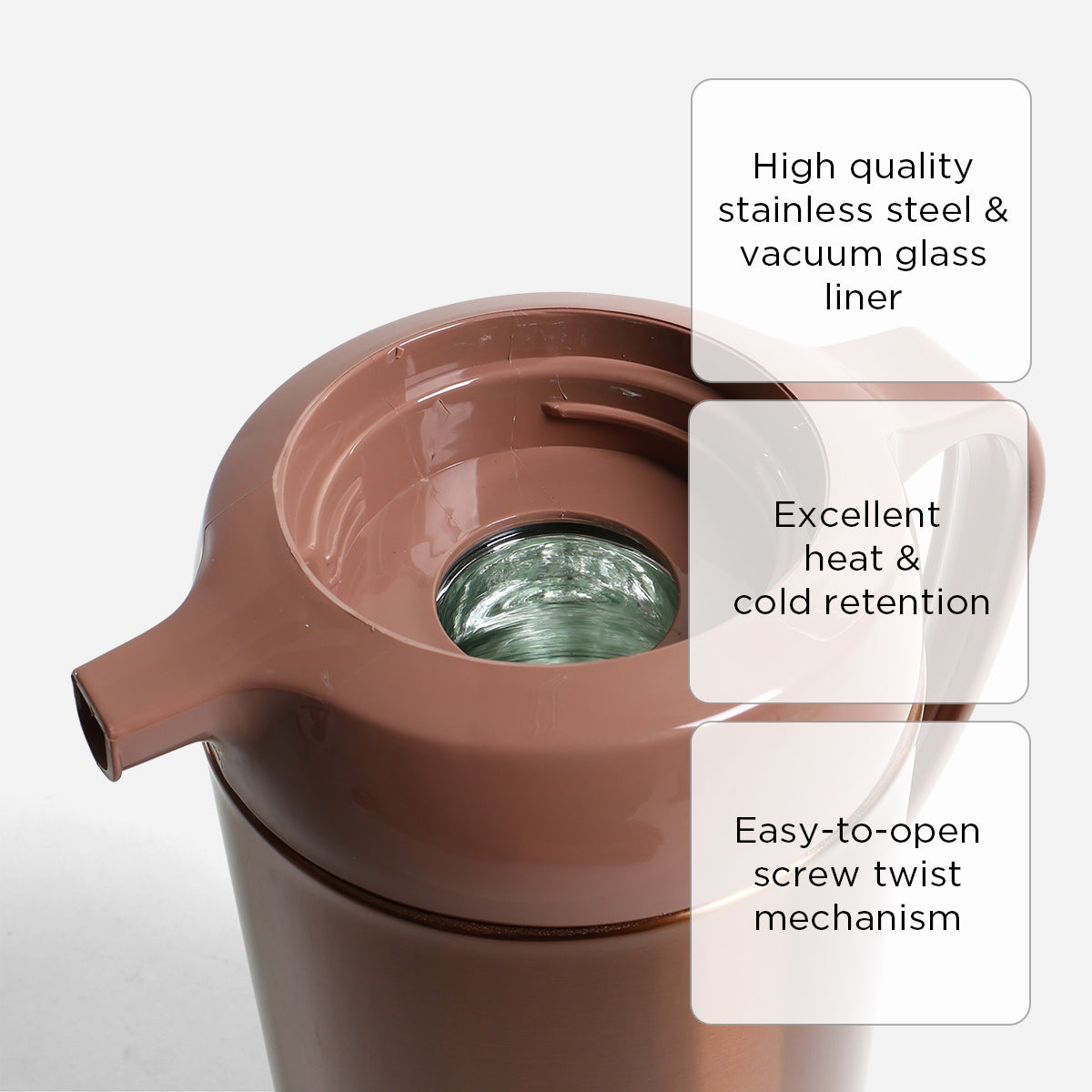 Masflex Vacuum Flask FH-M19 (Mocha) - 1.9L