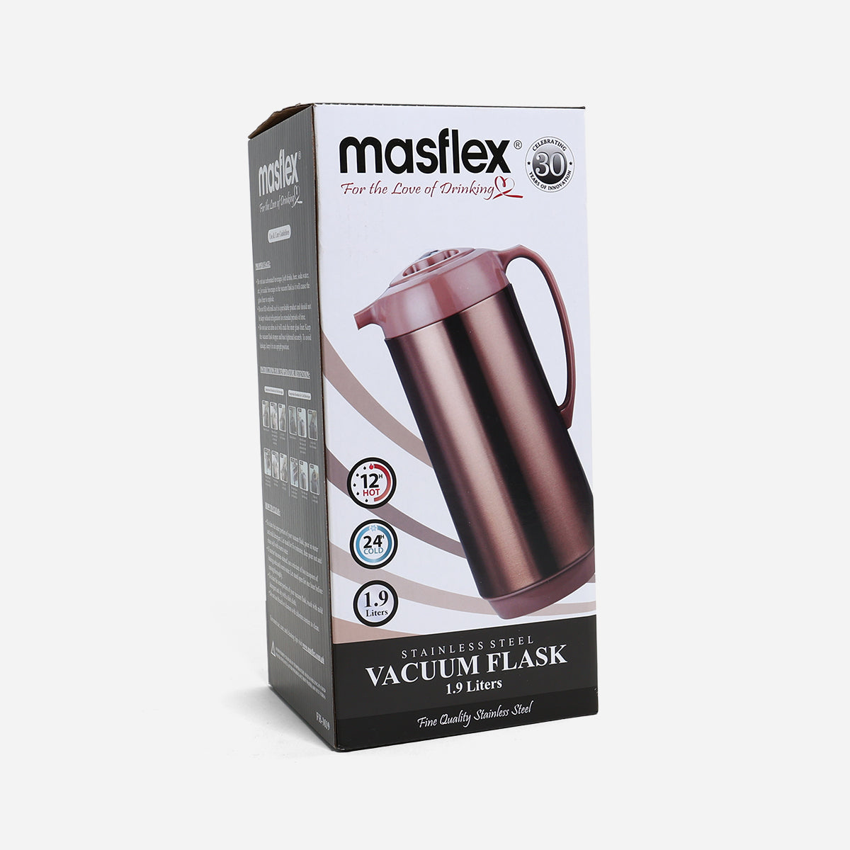 Masflex Vacuum Flask FH-M19 (Mocha) - 1.9L