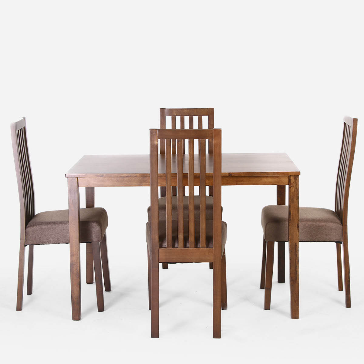 SM Home Ponny 4-Seater Dining Set - Walnut